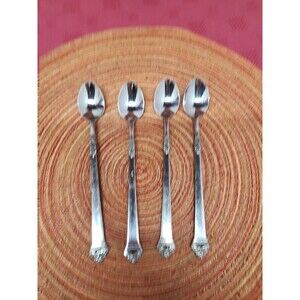 Portico By Oxford Hall Stainless Steel Set Of 4 Iced Tea Spoons Japan 1977